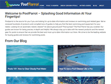 Tablet Screenshot of poolparrot.com